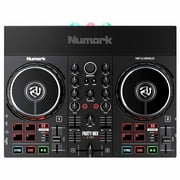 Numark Party Live DJ Controller Set with Lights, Speakers, Mixer for Serato Lite and Algoriddim Djay Pro AI