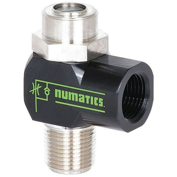 Numatics Flow Control Valve,10-32 UNF,10-32 UNF 0FCRN