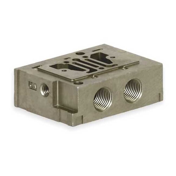 Numatics Subbase, 1 13/16 in L, 1 3/8 in W 103-493