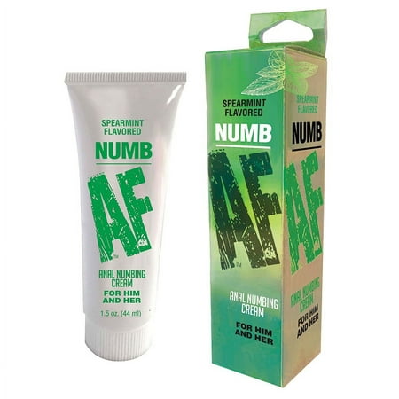 Numb AF Anal Desensitizing Water Based Personal Lubricant, Spearmint 1.5 oz