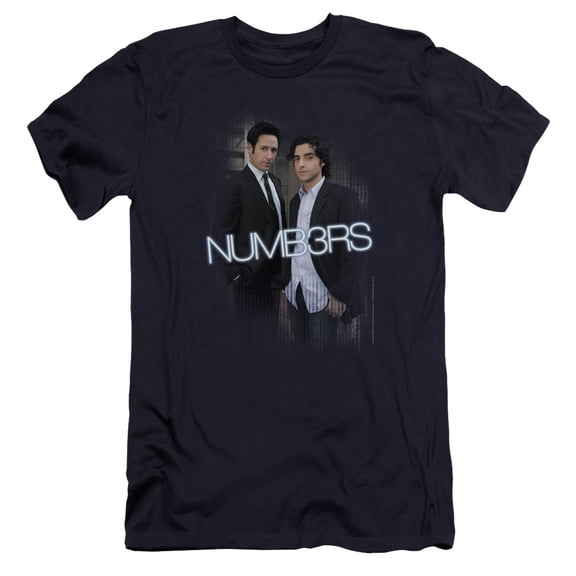 Numb3Rs - Don & Charlie - Premium Slim Fit Short Sleeve Shirt - Large