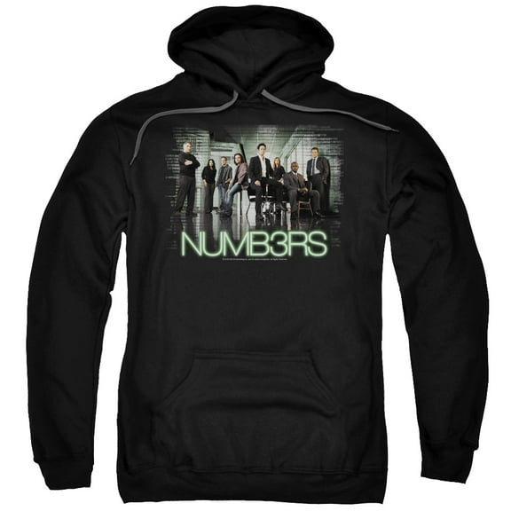 Numb3Rs Numbers Cast Adult Pullover Hoodie Sweatshirt Black