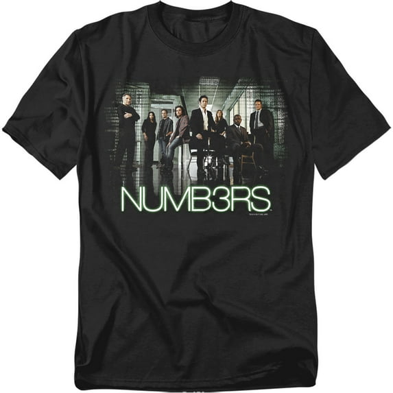 Numb3rs Men's Numbers Cast T-shirt Medium Black