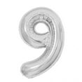 thumbnail image 1 of Number 0-9 Balloons 40 Inch Silver Number Balloons for Numbers Balloon Birthday Decorations Wedding Event Baby Shower For Birthday Photography, 1 of 2