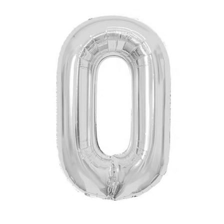 Number 0-9 Balloons 40 Inch Silver Number Balloons for Numbers Balloon Birthday Decorations Wedding Event Baby Shower For Birthday Photography