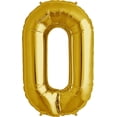 thumbnail image 1 of Number 0 Balloon, 32.5", Gold, 1 of 2