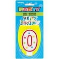 thumbnail image 1 of Unique Number 0 Birthday Candle and Cake Topper (Pack of 8), 1 of 1
