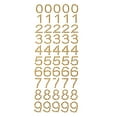 thumbnail image 1 of Number 0 to 9 Rhinestone Stickers, 1-Inch, 50-Count, Gold, 1 of 1