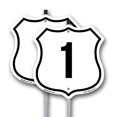 thumbnail image 1 of Number 1 (2 Pack) 12 inch X 12 inch Shield Shaped Rust-Free Aluminum Metal Signs with Aluminum Mounting Stakes Weather Resistant Made in the USA, 1 of 9