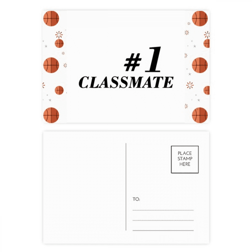 Number.1 Classmate Graduation season Basketball Postcard Set Thanks Card Mailing Side 20pcs