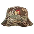 thumbnail image 1 of Number 1 Dad Outline Embroidered Bucket Hat - Leaf Camo OSFM, 1 of 5