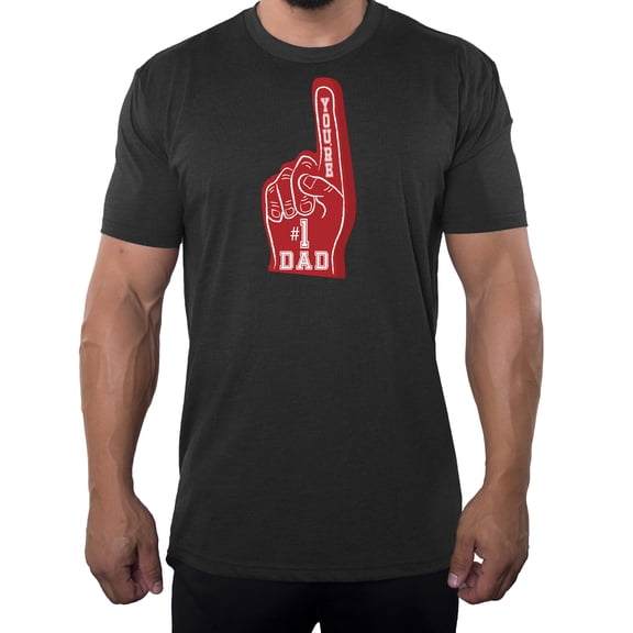 Number 1 Dad Shirt, Men's Graphic T-shirts, Fathers Day shirts - Charcoal MH200DAD S26 2XL