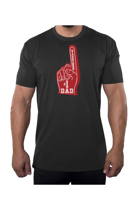 Number 1 Dad Shirt, Men's Graphic T-shirts, Fathers Day shirts - Charcoal MH200DAD S26 2XL