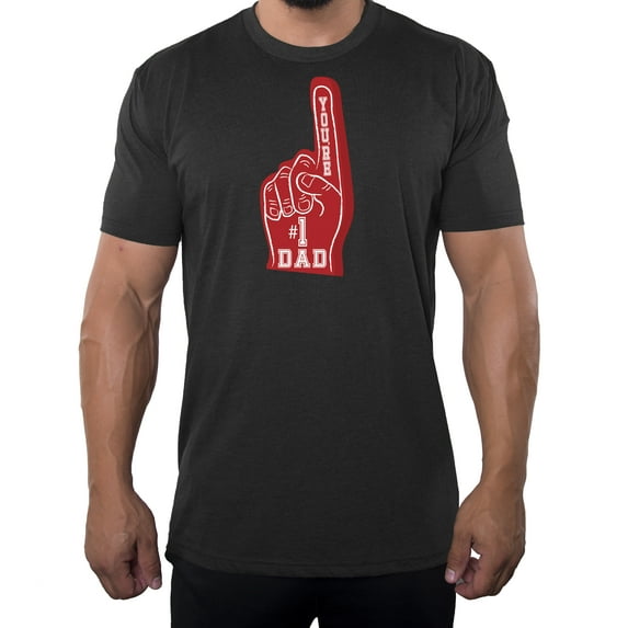Number 1 Dad Shirt, Men's Graphic T-shirts, Fathers Day shirts - Charcoal MH200DAD S26 S
