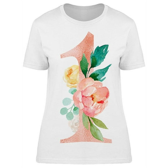 Number 1, Flower Tee Women's -Image by Shutterstock