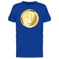 thumbnail image 1 of Number 1 Gold Coin T-Shirt Men -Image by Shutterstock, Male XX-Large, 1 of 2
