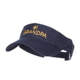 thumbnail image 1 of Number 1 Grandpa Embroidered Cotton Washed Visor - Navy OSFM, 1 of 5