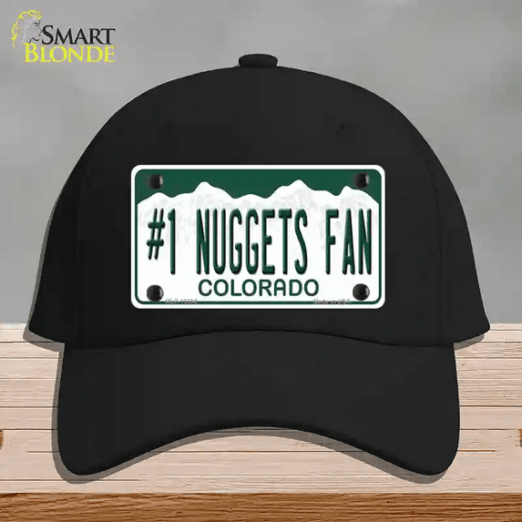 Number 1 Nuggets Fan Novelty License Plate Hat Tag Cotton Black