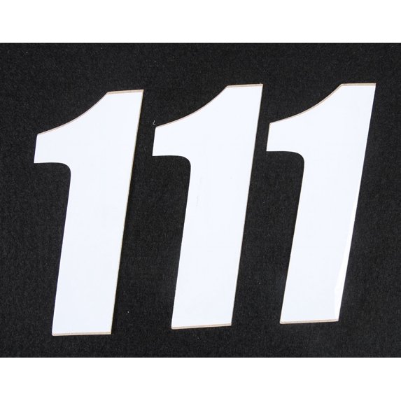 Number 1 (White 4"), 3 Pack, 1 Pack