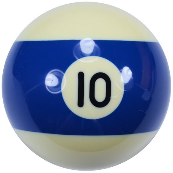 Number 10 Pool Ball - 2 1/4" Billiards Regulation Size Pool Balls