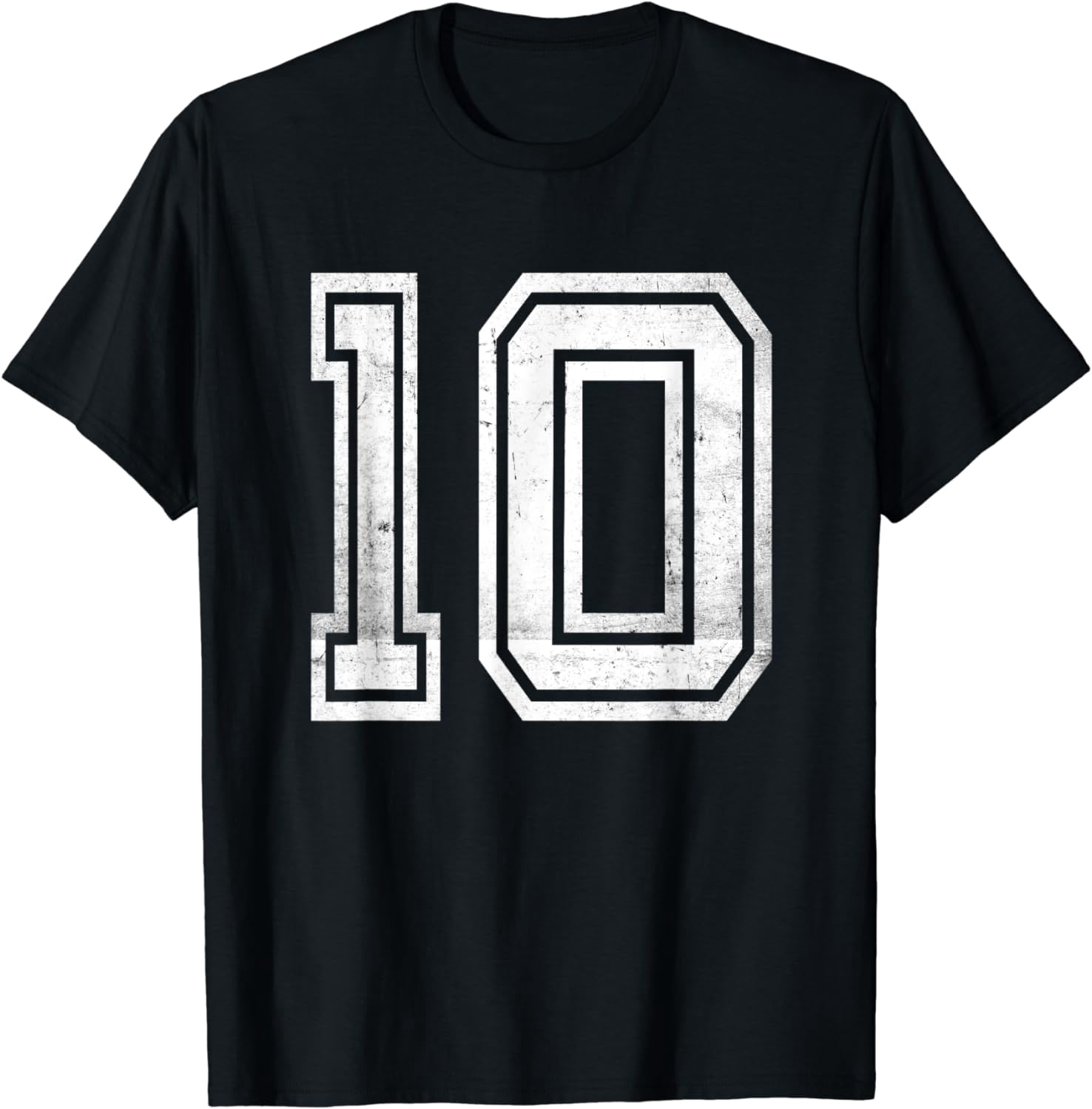 Number #10 Ten Vintage Favorite Number T-Shirt - Walmart.com
