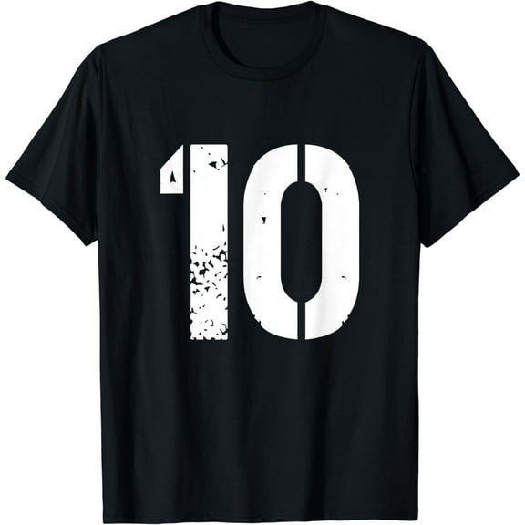 Number 10 Varsity Team - 10th Birthday & Ten Years Old T-Shirt