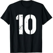 Number 10 Varsity Team - 10th Birthday & Ten Years Old T-Shirt