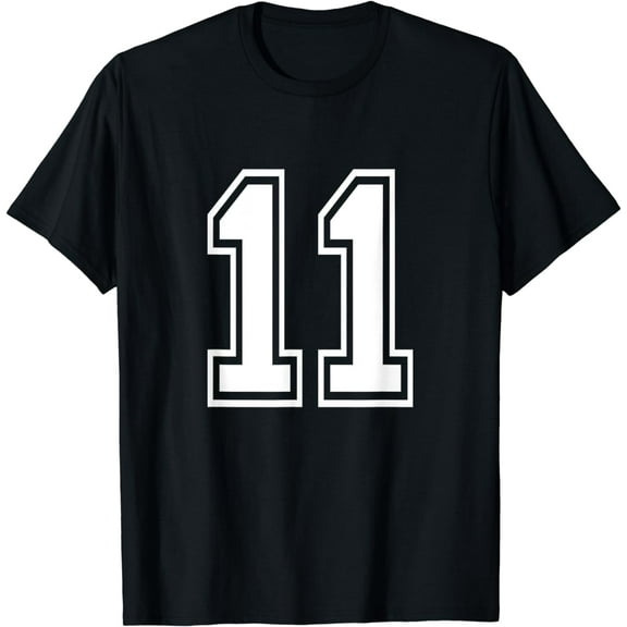 Number 11 T-Shirt Birthday Varsity Sports Team Jersey