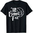 thumbnail image 1 of Number 12's Biggest Fan Shirt Basketball Player Mom Dad T-Shirt, 1 of 4