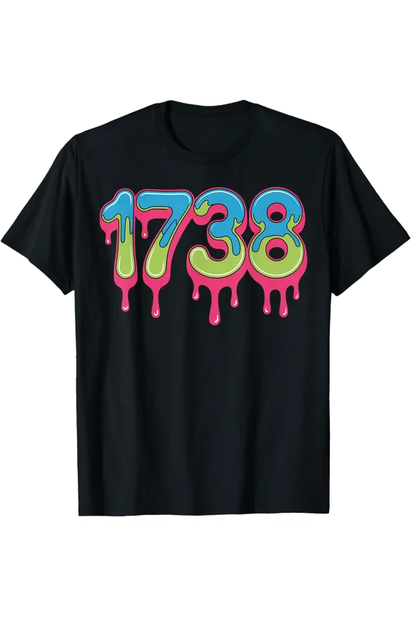 Number 1738 Drippy Numbers Meme T-Shirt