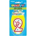 thumbnail image 1 of Number 2 Birthday Candle and Cake Topper (Pack of 2), 1 of 1