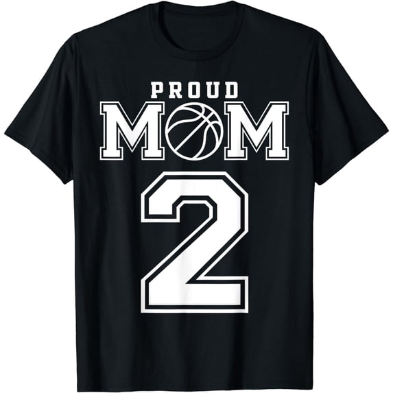 Number 2 Custom Proud Basketball Mom Personalized For Women T-Shirt