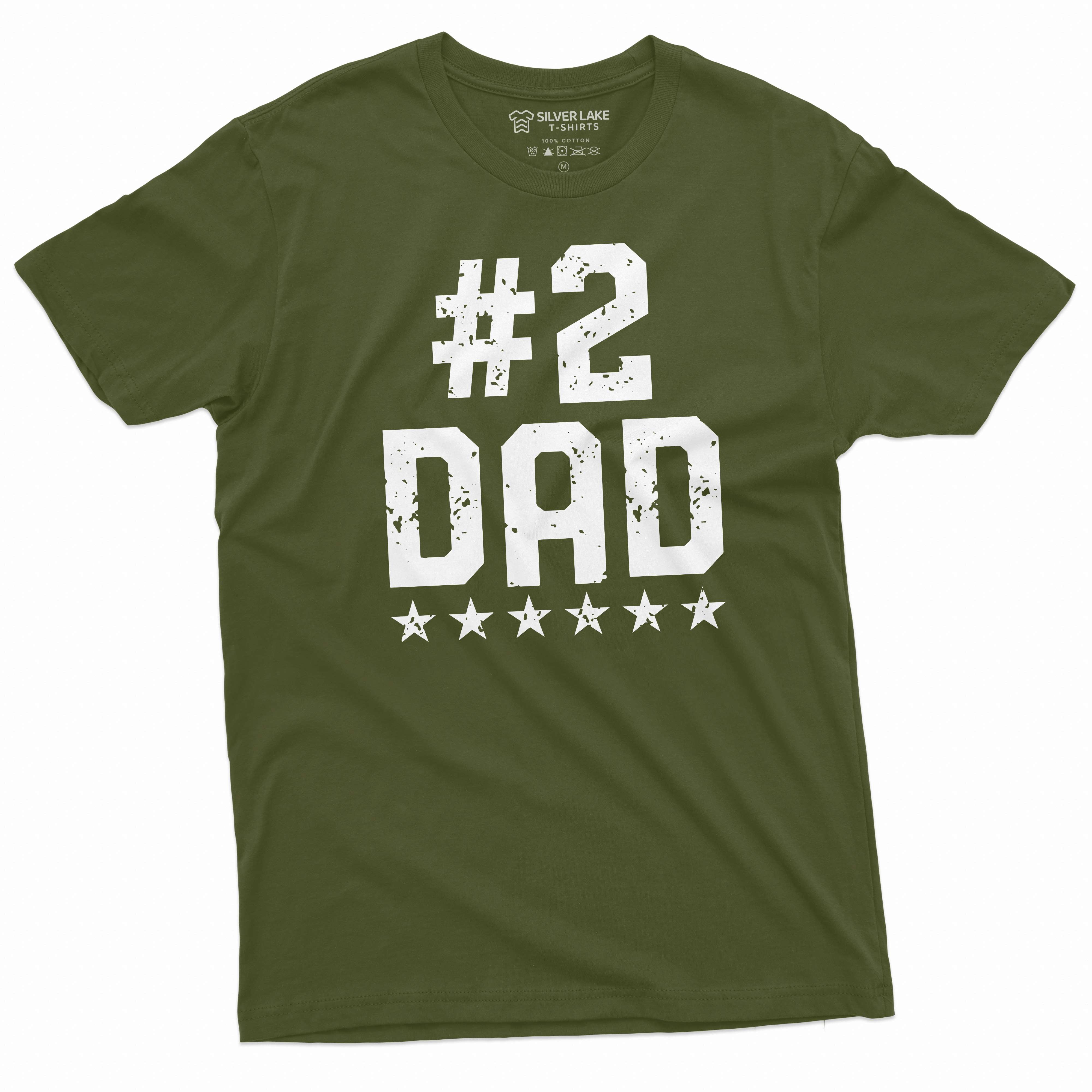 Number-2-Dad-Funny-T-shirt- 