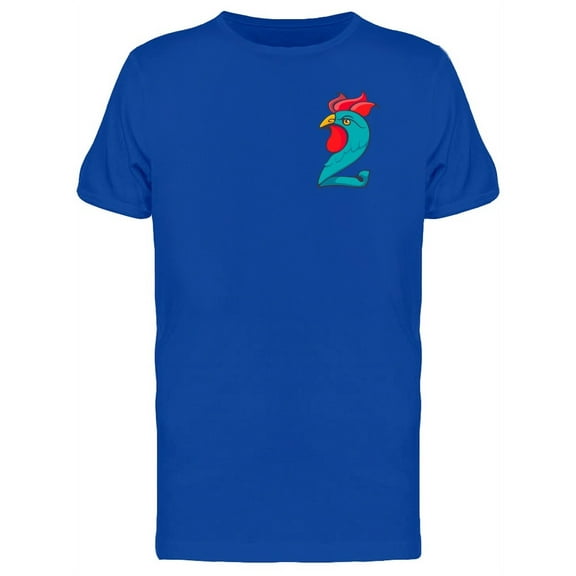 Number 2 Rooster T-Shirt Men -Image by Shutterstock, Male x-Large