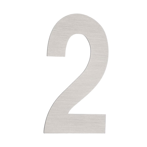 Number 2 Self Adhesive House Address Numbers for Outside 2.95x1.61 inch