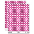 thumbnail image 1 of Number 2 Two Felt Marker Font 200+ Round Stickers - Hot Pink - Gloss Finish - 0.50" Size, 1 of 3