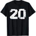 thumbnail image 1 of Number #20 Sport Vintage White Varsity Number T-Shirt, 1 of 6