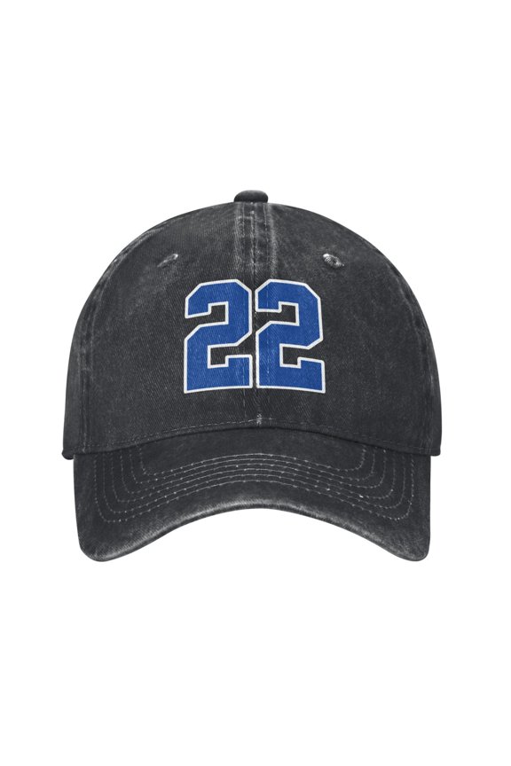 Number 22 Adult Adjustable Classic Washed Casquette Cap Hat Baseball Cap For Man For Woman