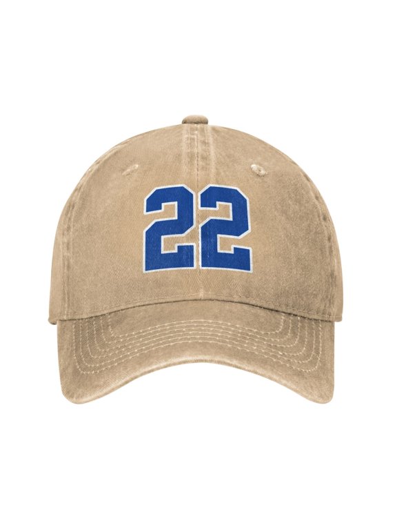 Number 22 Adult Adjustable Classic Washed Casquette Cap Hat Baseball Cap For Man For Woman