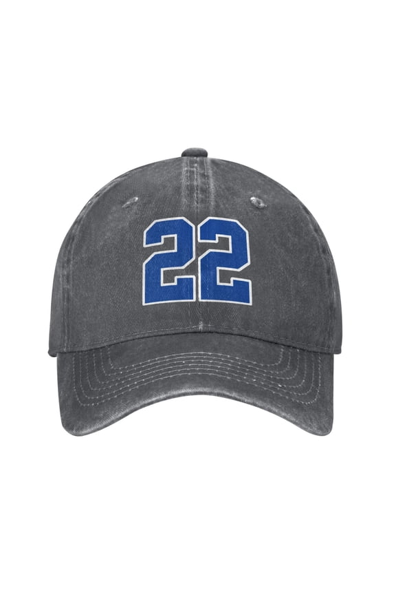 Number 22 Adult Adjustable Classic Washed Casquette Cap Hat Baseball Cap For Man For Woman