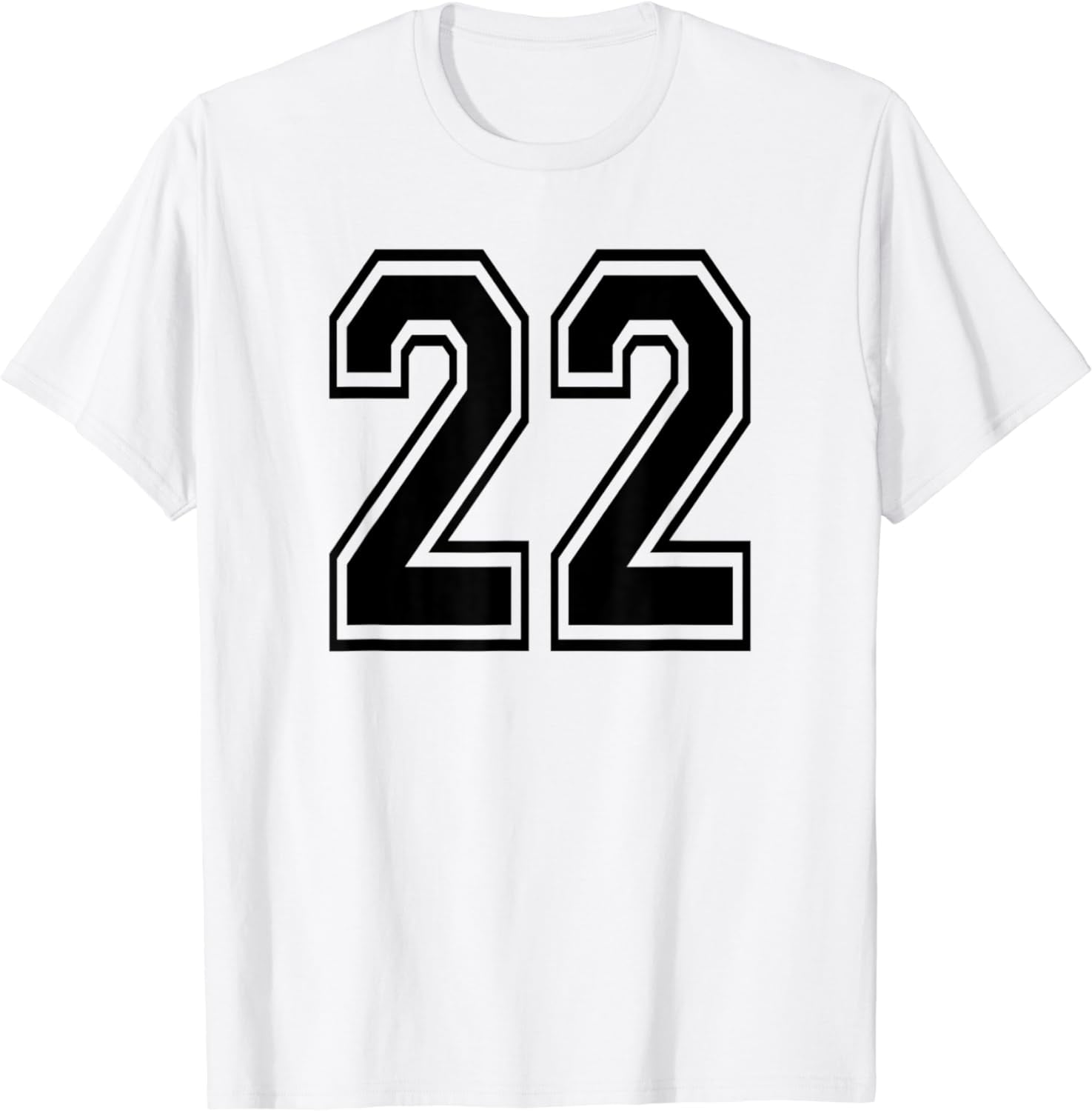 Number 22 Sports Jersey Player Uniform Number 22nd Birthday TShirt