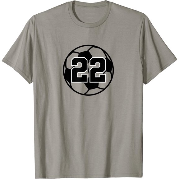 Number #22 Twenty Two Soccer Ball Futbol T-Shirt
