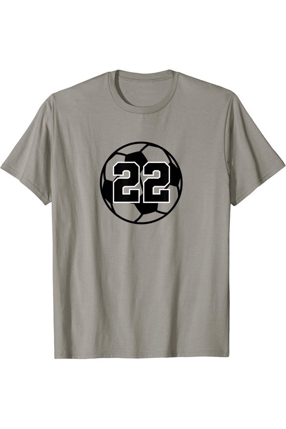 Number #22 Twenty Two Soccer Ball Futbol T-Shirt