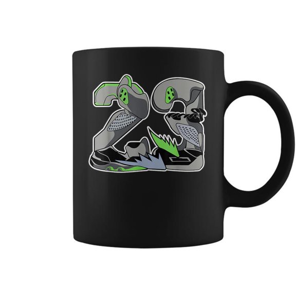 Number 23 Drip Kicks Retro Green Bean 5S Matching Coffee Mugs