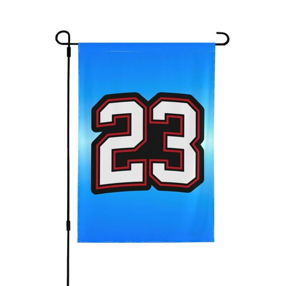 Number 23 Garden Flag 12.5 X 18 Inch Double Sided, Decorative Flag Balcony Courtyard Indoor Welcome Garden Flag