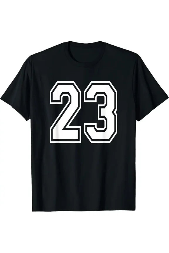 Number 23 Numbered Uniform Sports Jersey Team 23nd Birthday T-Shirt