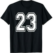 Number 23 Numbered Uniform Sports Jersey Team 23nd Birthday T-Shirt