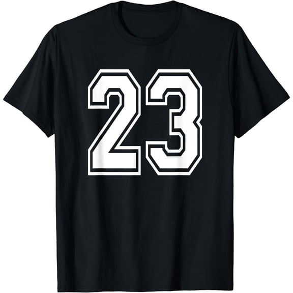Number 23 Numbered Uniform Sports Jersey Team 23nd Birthday T-Shirt
