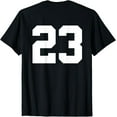 thumbnail image 1 of Number 23 Print On Back Only Cotton Team Jersey T-Shirt, 1 of 3