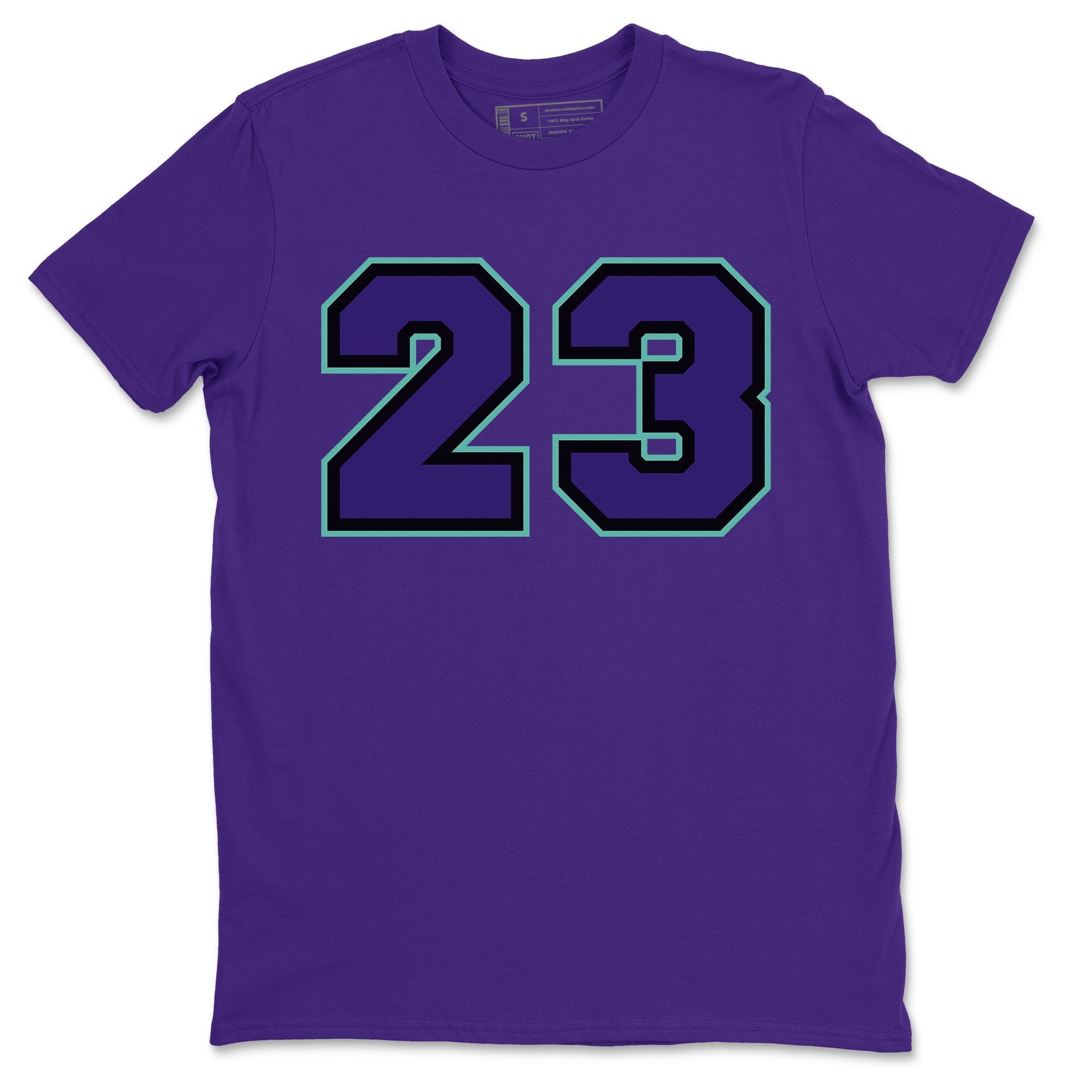 Number 23 T-Shirt Jordan Purple Grape Outfit AJ5 Matching Tee